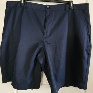Izod Golf Shorts Mens Size 44 Navy Blue Lightweight Flat Front Cool Comfort